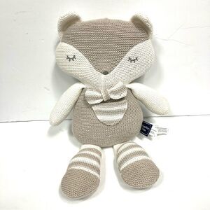Living Textiles “ Charlie” the fox cotton knit rattle